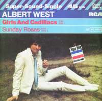 Gramofonska ploča Albert West Girls And Cadillacs / Sunday Rosas PC 4556, stanje ploče je 10/10