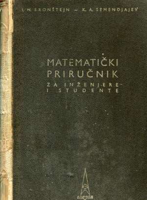 Matematički priručnik I. N. Bronštejn I K. A. Semendjajev tvrdi uvez