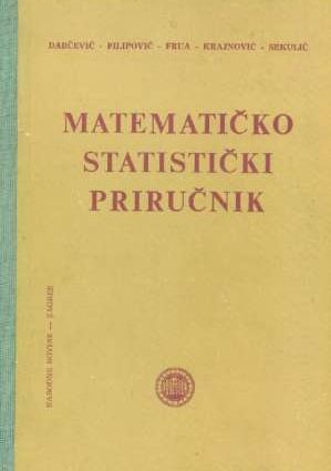 Matematičko statistički priručnik G.a. tvrdi uvez