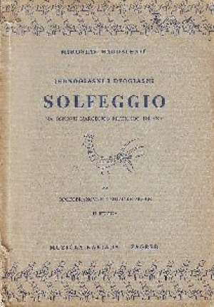Jednoglasni i dvoglasni solfeggio na osnovu narodnog muzičkog izraza Miroslav Magdalenić meki uvez