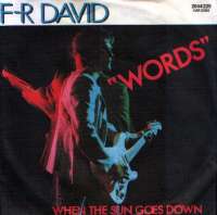 Words / When The Sun Goes Down F-R David D uvez