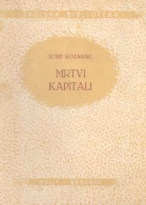 Mrtvi kapitali Kozarac Josip meki uvez