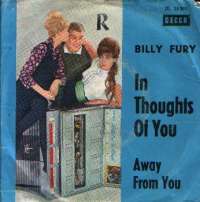 In Thoughts Of You / Away From You Billy Fury D uvez
