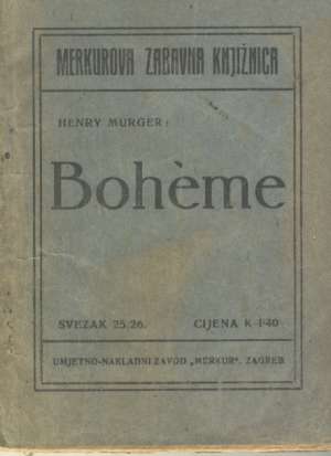 Boheme Murger Henry meki uvez