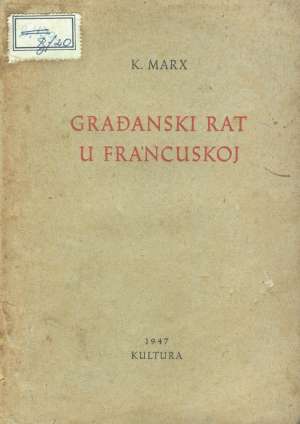 Građanski rat u francuskoj Karl Marx meki uvez