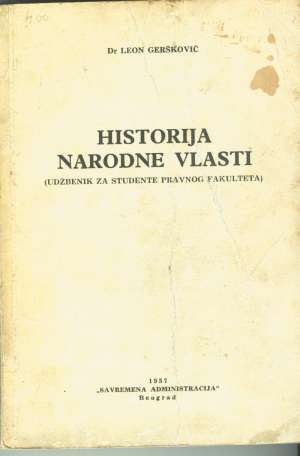 Historija narodne vlasti Leon Grešković meki uvez