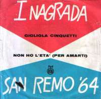 Gigliola Cinquetti / Piero Focaccia San Remo '64 kožni uvez