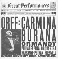 Gramofonska ploča Carl Orff Carmina Burana CBS 60116, stanje ploče je 9/10