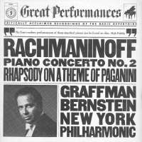 Gramofonska ploča Rachmaninof / Graffman / Bernstein / New York Philharmonic Concerto No. 2 In C Minor For Piano And Orchestra, Op. 18 / Rhapsody On A Theme Of Paganini, Op. 43 CBS 60109, stanje ploče je 10/10