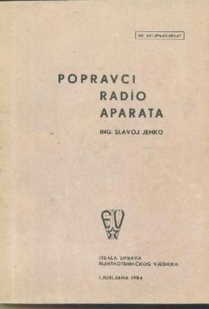 Popravci radio aparata Slavoj Jenko meki uvez