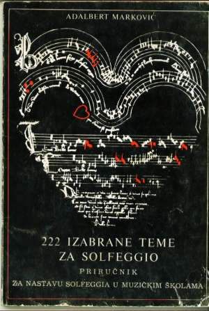 222 izabrane teme za solfeggio Adalbert Marković meki uvez