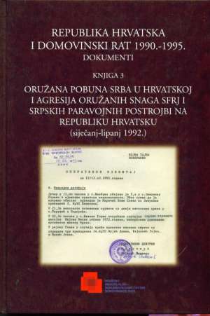 Republika hrvatska i domovinski rat 1990.-1995 -dokumenti 1990-1995. knjiga 3 tvrdi uvez