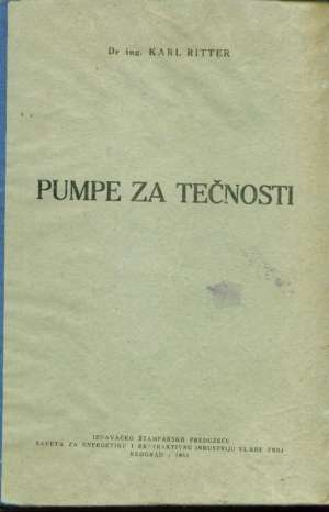 Pumpe za tečnost Karl Ritter tvrdi uvez