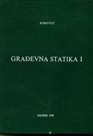 Građevna statika I Veselin Simović tvrdi uvez