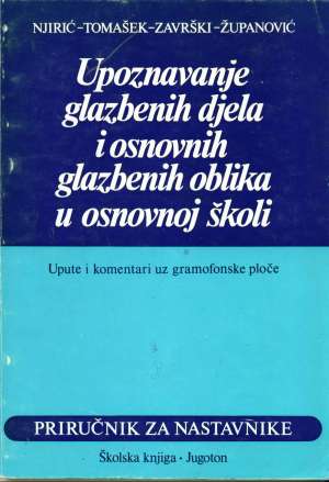 Upoznavanje glazbenih djela i osnovnih glazbenih oblika u osnovnoj školi Njirić, Tomašek, Završki, županović meki uvez