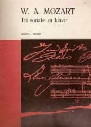 Tri sonate za klavir W. A. Mozart meki uvez