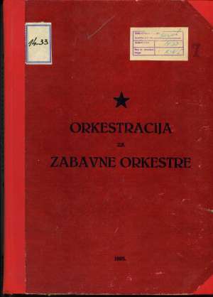 Orkestracija za zabavne orkestre G.a meki uvez