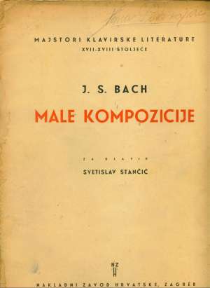 Male kompozicije za klavir J. S. Bach meki uvez