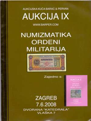 9. aukcija - numizmatika, ordeni, militarija S.a. meki uvez