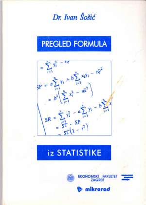 Pregled formula iz statistike Ivan šošić meki uvez