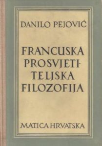 Francuska prosvjetiteljska filozofija Danilo Pejović tvrdi uvez