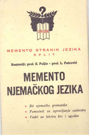 Memento njemačkog jezika* S. Puljiz, L. Petrović /sastavili meki uvez