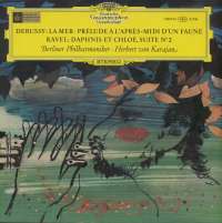 Gramofonska ploča Debussy / Ravel - Berliner Philharmoniker · Herbert Von Karajan La Mer · Prélude À L Apres-Midi D Un Faune / Daphnis Et Chloé, Suite N° 2 138 923 SLPM, stanje ploče je 10/10