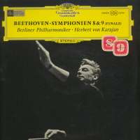 Gramofonska ploča Beethoven, Berliner Philharmoniker, Herbert Von Karajan Symphonien 8 & 9 (Finale) SLPM 138 808, stanje ploče je 10/10