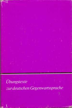 Ubungstexte zur deutschen gegenwartssprache* G.a tvrdi uvez