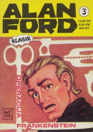 Operacija Frankenstein br 3 Alan Ford Klasik meki uvez