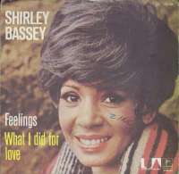 Feelings / What I Did For Love Shirley Bassey D uvez