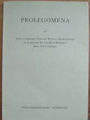 Prolegomena ad acta congressus historiae slavicae salisburgensis in memoriam ss. cyrilli et methodii anno 1963 celebrati Franz Zagiba meki uvez