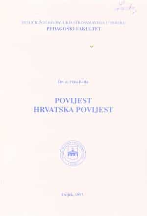Povijest hrvatska povijest Ivan Balta meki uvez
