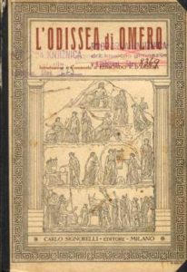 Lodissea (grčki jezik i pismo, s talijanskim uvodnikom i komentarom) Homer (omero) tvrdi uvez