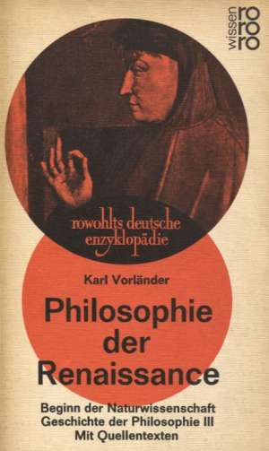 Philosophie der renaissance - geschichte der philosophie III Karl Vorlander meki uvez