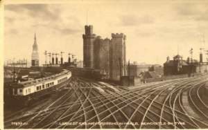 Newcastle on tyne - largest railway crossing in world Europa