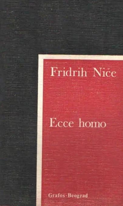 Ecce homo Friedrich Nietzsche meki uvez