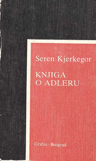 Knjiga o Adleru Sören Kierkegaard meki uvez