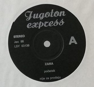 Gramofonska ploča Zana / Marjan Miše Jugoton Express JEX 88/89, stanje ploče je 10/10