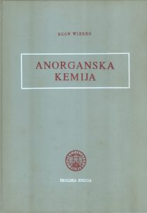 Anorganska kemija Egon Wiberg tvrdi uvez