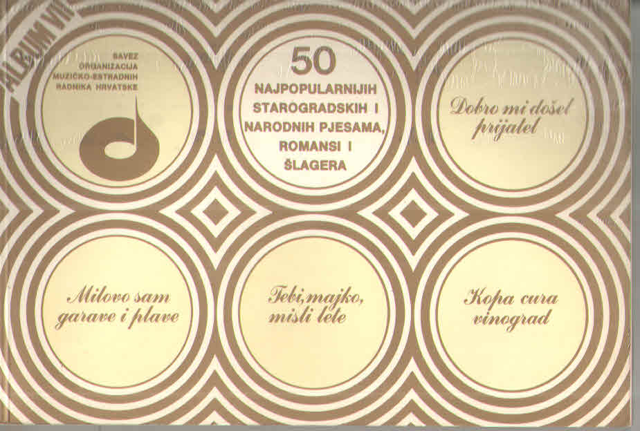 50 najpopularnijih starogradskih i narodnih pjesama, romansi i šlagera Krešimir Filipčić meki uvez