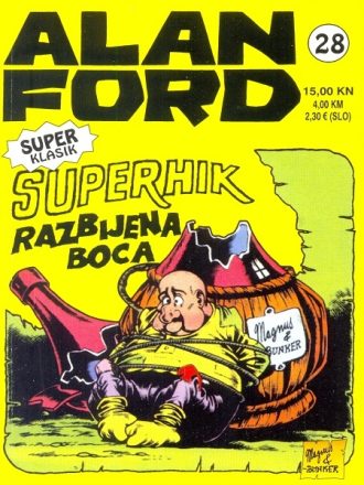 28. Superhik – razbijena boca Alan Ford  tvrdi uvez