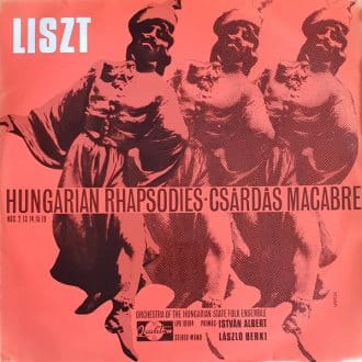 Gramofonska ploča Hungarian Rhapsodies – Csardas Macabre Nos. 2,13,14,15,19 Liszt SLPX 10104, stanje ploče je 10/10