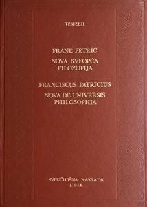 Nova sveopća filozofija / Nova de universis philosophia Frane Petrić tvrdi uvez