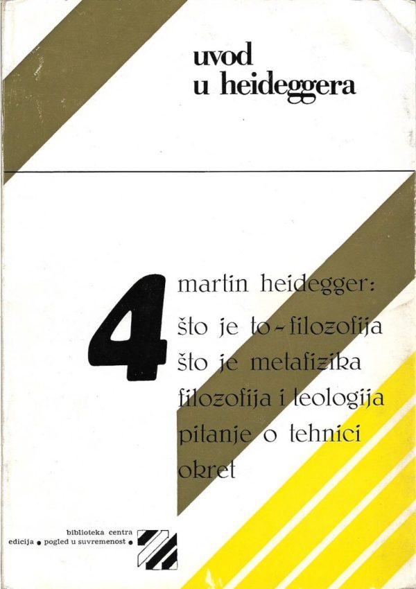 Uvod u Heideggera Martin Heidegger meki uvez