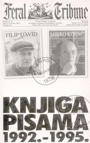 Knjiga pisama 1992.-1995. David Filip, Kovač Mirko meki uvez