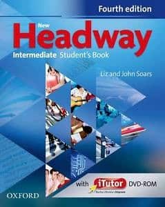 NEW HEADWAY  INTERMEDIATE THE FOURTH EDITION : udžbenik engleskog jezika za 1. i 2. razred gimnazije, prvi strani je autora John Soars, Liz Soars