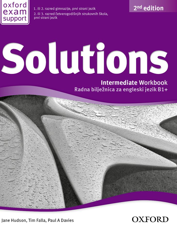 solution 2nd edition, INTERMEDIATE workbook with audio CD :