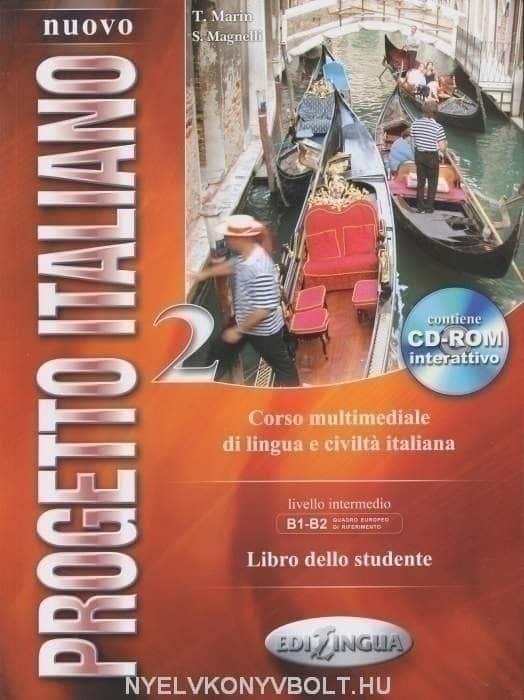 NUOVO PROGETTO ITALIANO 2 : libro dello studente + CD-ROM : udžbenik talijanskog jezika za 3. i 4. razred četverogodišnje str autora S. Magnelli, T. Marin