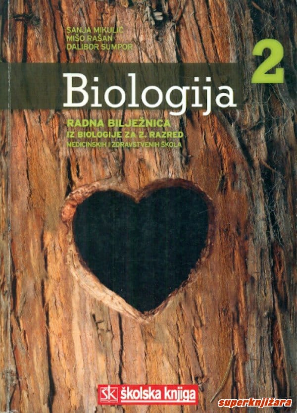biologija 2 : radna bilježnica iz biologije za 2. razred medicinskih i zdravstvenih škola autora Sanja Mikulić, Mišo Rašan, Dalibor Sumpor